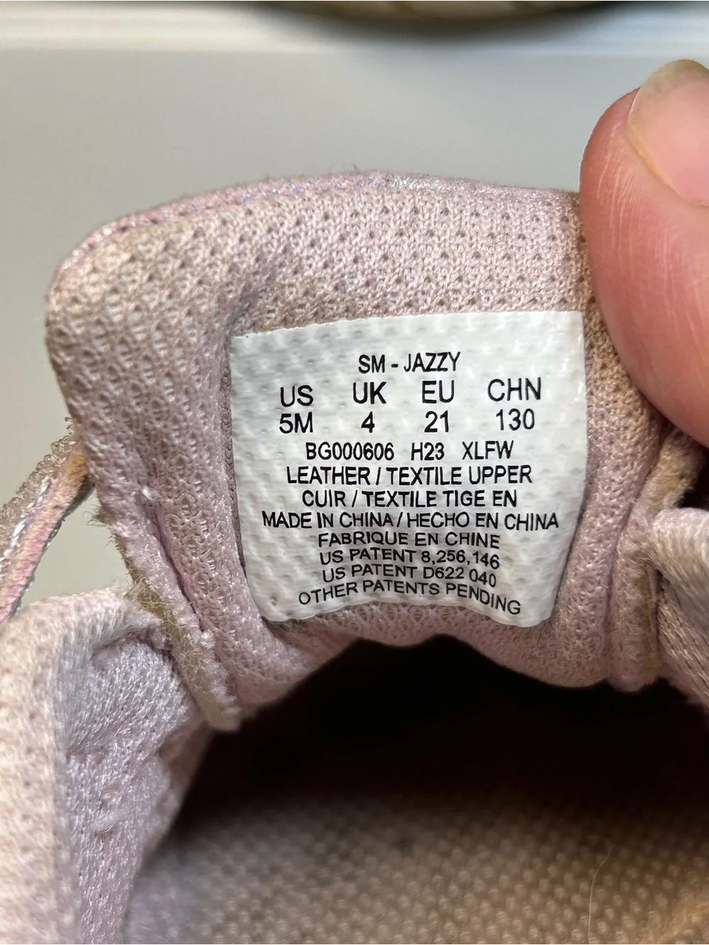 Stride Rite SM Jazzy Baby Girl’s 5M Pink Silver Sparkle Velcro Sneakers